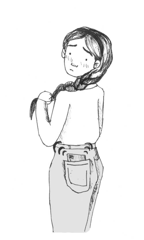 Girl distracted by phone